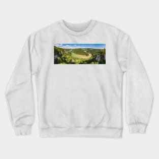 Danube Horseshoe Bend at Knopfmacherfelsen, Germany Crewneck Sweatshirt